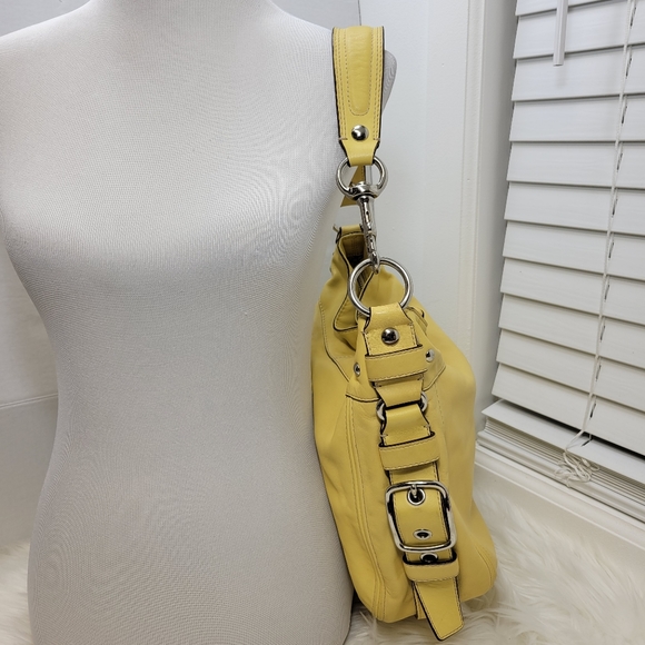 Coach Zoe genuine leather boho shoulder bucket bag - Picture 3 of 9